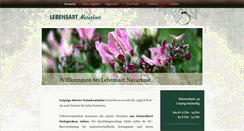 Desktop Screenshot of lebensart-naturkost.de