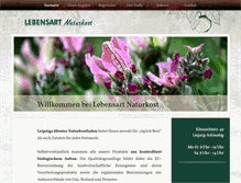 Tablet Screenshot of lebensart-naturkost.de
